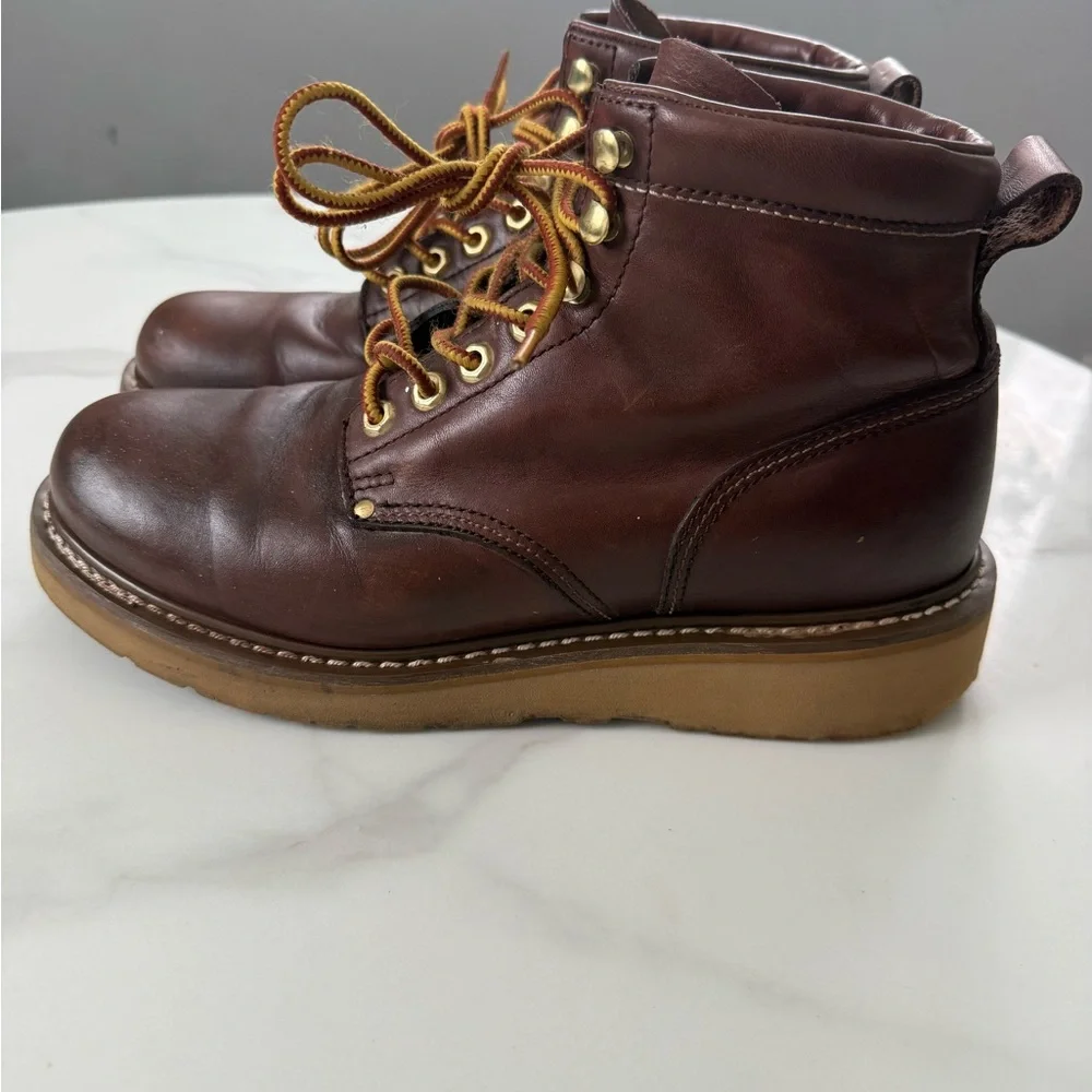Classic Brown Leather Men's Boots